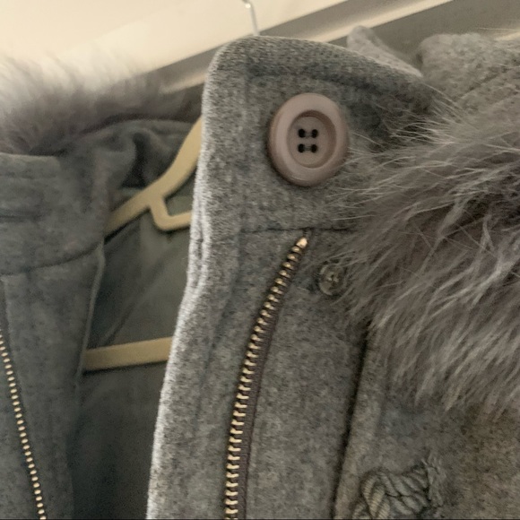 Fray I.D Grey Wool Coat - Picture 3 of 7